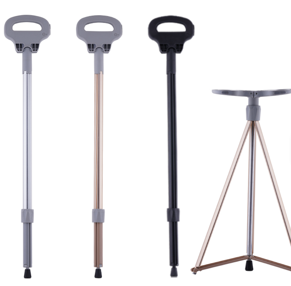 Multifunction Seat Telescopic Walking Stick