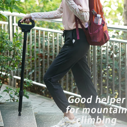 Multifunction Seat Telescopic Walking Stick