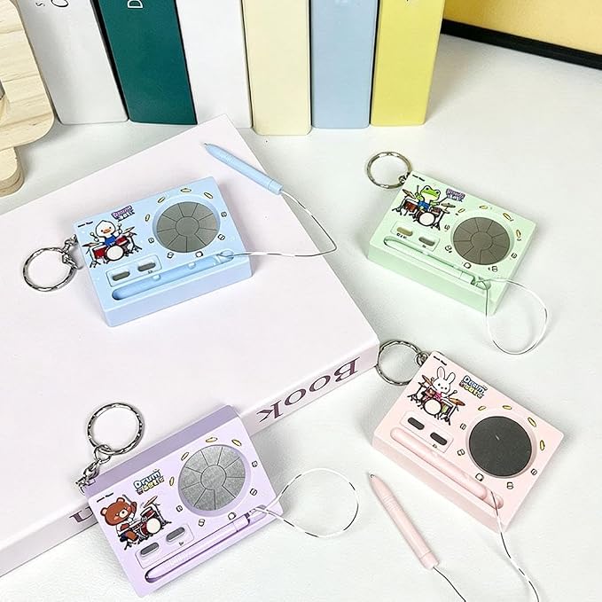 Mini Electronic Pocket Drum Keychain