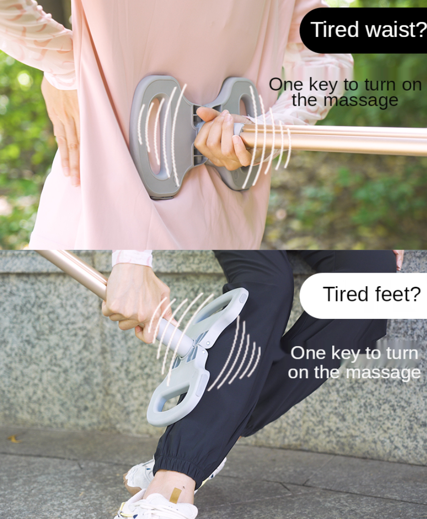 Multifunction Seat Telescopic Walking Stick