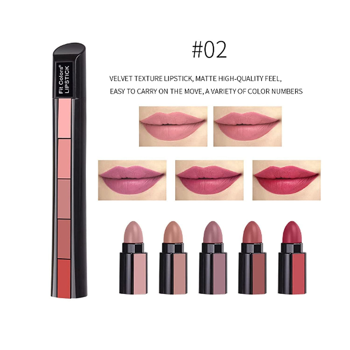 5 in 1 Korean Luxury Lipstick Pen