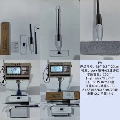 Manual Spray Mop With Refillable Water Tank