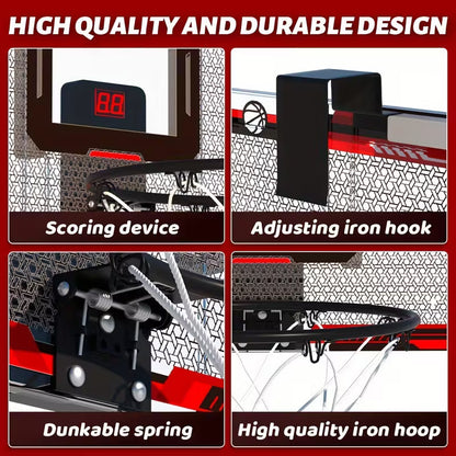 Indoor Basketball Hoop With Scoreboard And LED Lights