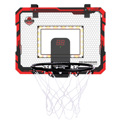 Indoor Basketball Hoop With Scoreboard And LED Lights
