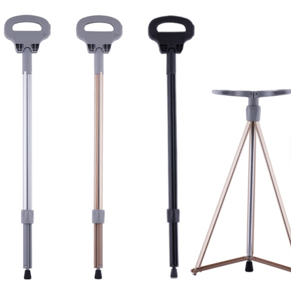 Multifunction Seat Telescopic Walking Stick