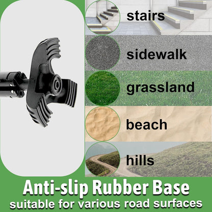Multifunction Seat Telescopic Walking Stick