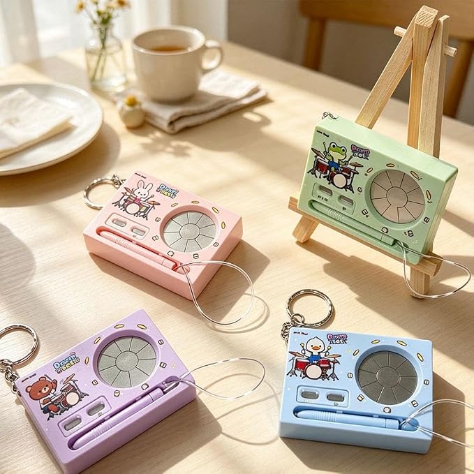 Mini Electronic Pocket Drum Keychain