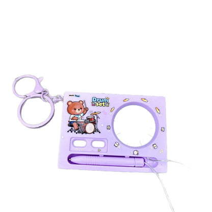 Mini Electronic Pocket Drum Keychain