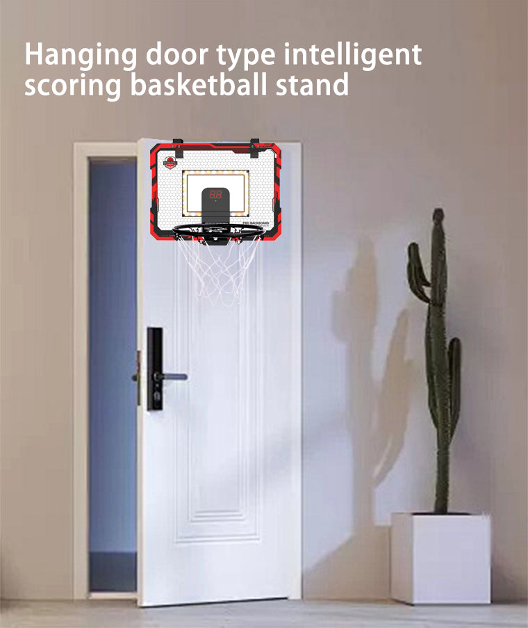 Indoor Basketball Hoop With Scoreboard And LED Lights