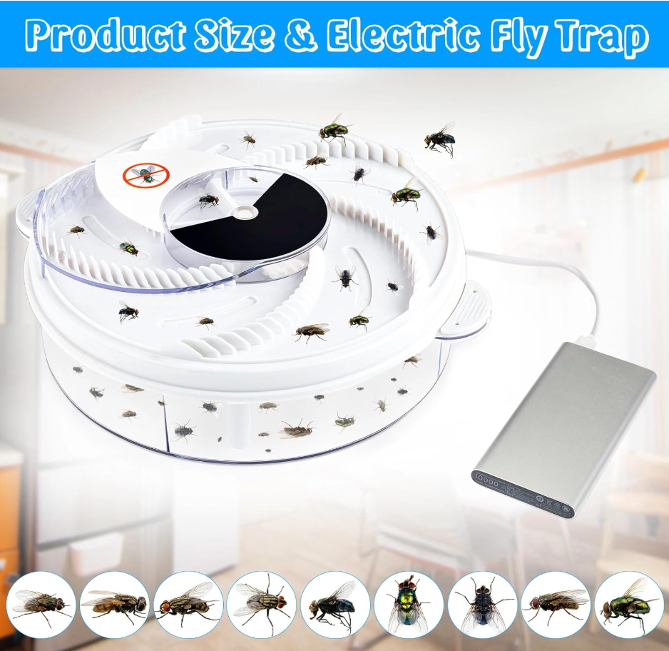 Electric Rotating Fly Catcher