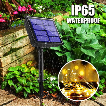 Solar Copper Wire String Lights